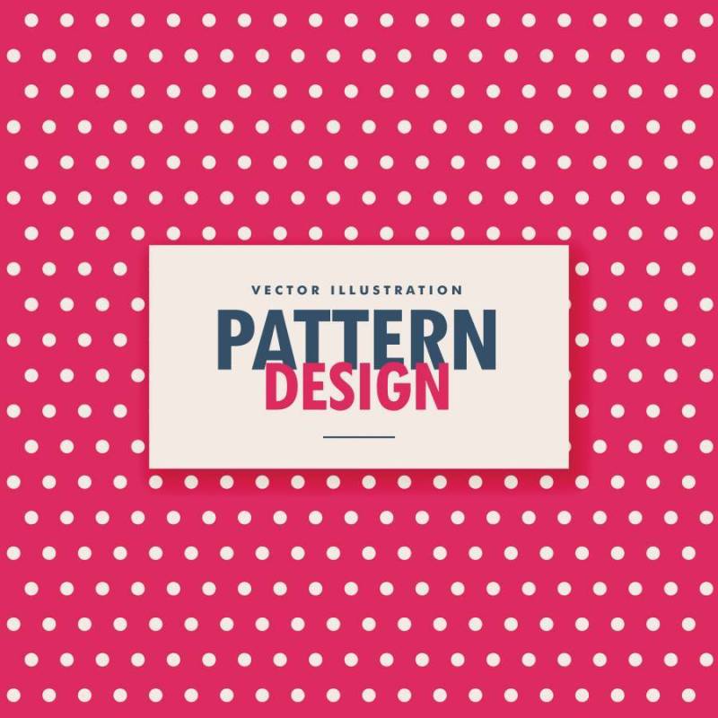 在桃红色背景的波尔卡白色小点