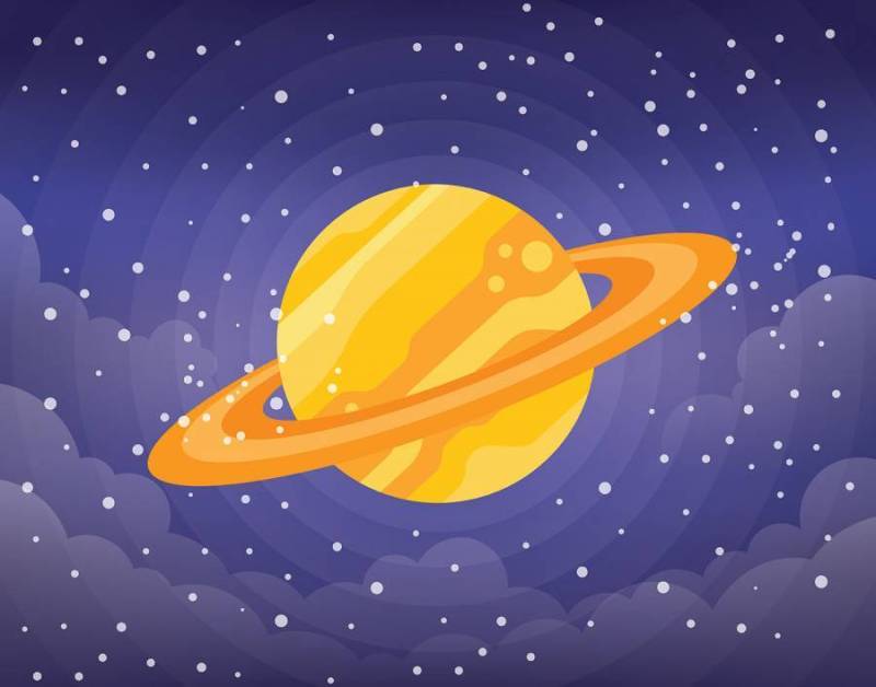 土星的例证圆环