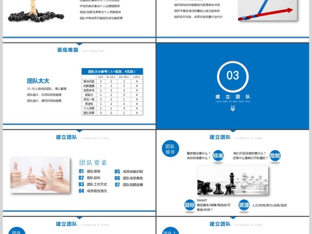 2017年蓝色大气团队建设通用PPT模板