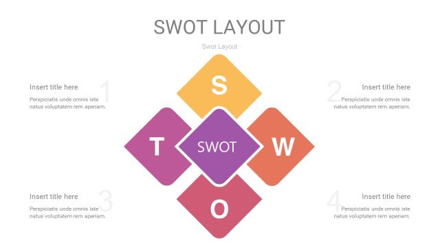 粉黄色SWOT图表PPT26