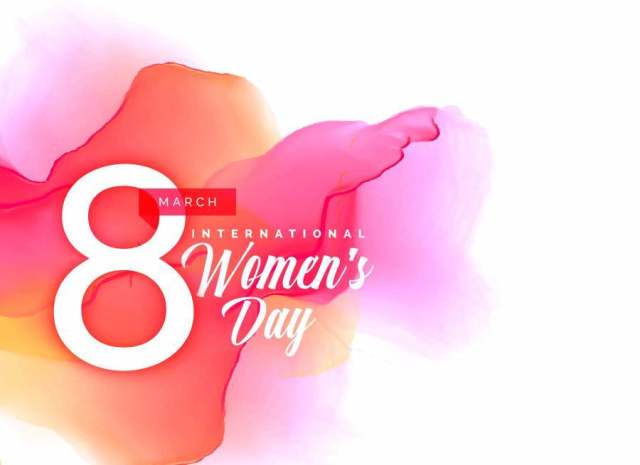 美丽的女人' s天背景与充满活力的水彩效果 美丽的女人' s天背景与充满活力的水彩效果