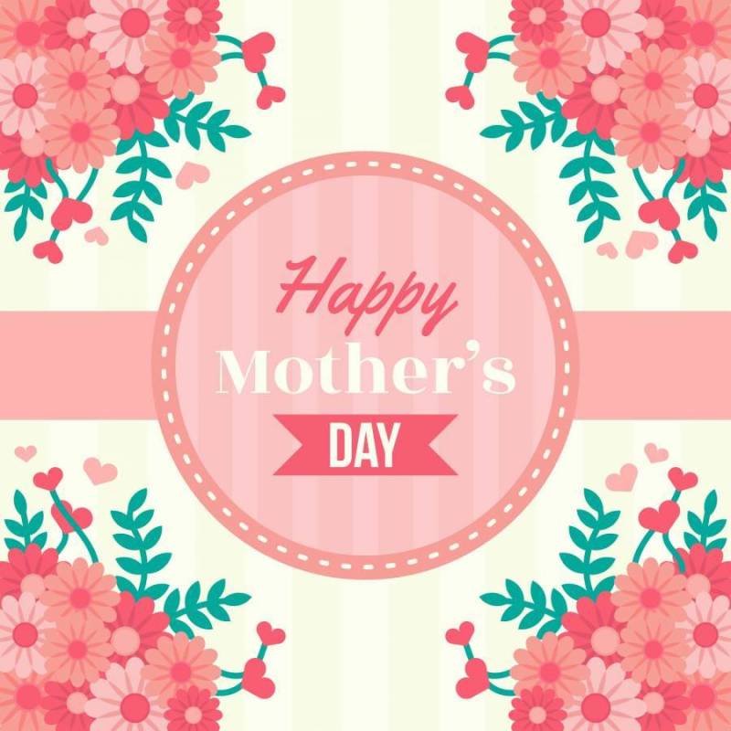 快乐的母亲节卡片矢量