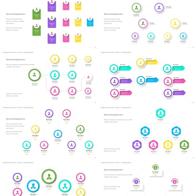 亮色系组织架构图PPT信息图表素材Organization Infographic Light 亮色系组织架构图PPT信息图表素材Organization Infographic Light
