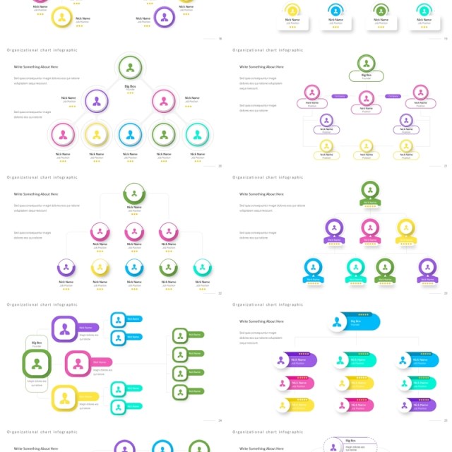 亮色系组织架构图PPT信息图表素材Organization Infographic Light 亮色系组织架构图PPT信息图表素材Organization Infographic Light