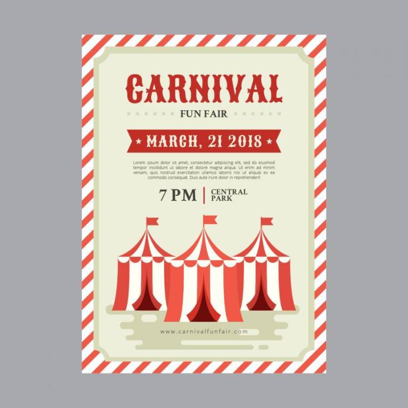 嘉年华海报模板