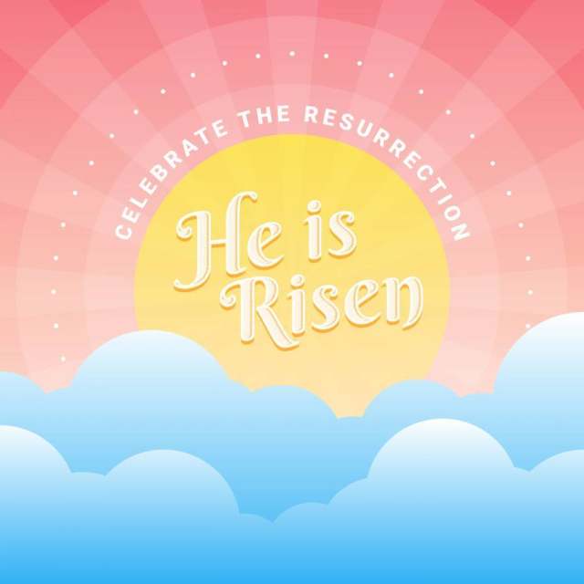 他是复活节复活节背景例证