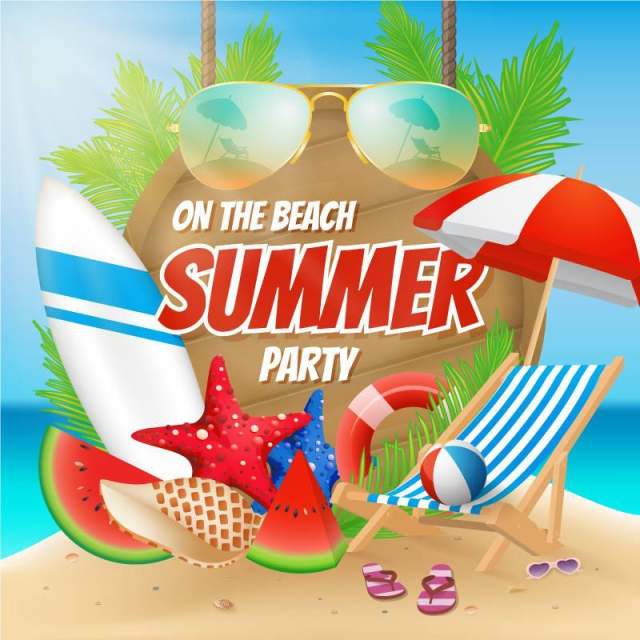 夏季派对上海滩海报设计与装饰
