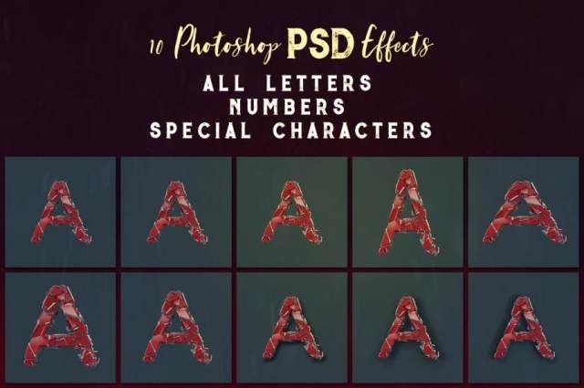6款3D英文字体立体英文字体psd分层PNG免抠素材打包下载 6款3D英文字体立体英文字体psd分层PNG免抠素材打包下载