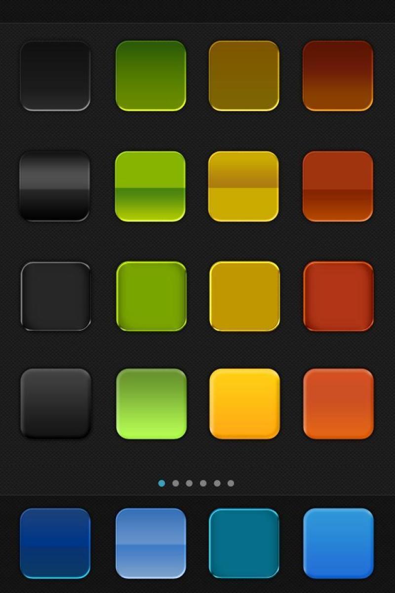 手机界面 图标样式 含PSD文件&nbsp;非原创&nbsp;纯整理