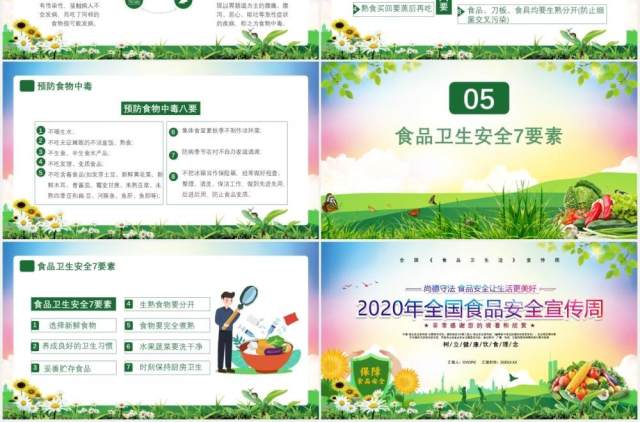 2020年全国食品安全宣传周尚德守法食品安全让生活更美好通用课件PPT模板 2020年全国食品安全宣传周尚德守法食品安全让生活更美好通用课件PPT模板