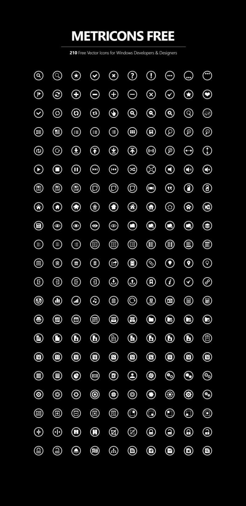 Icons for Windows Developers & & Designers