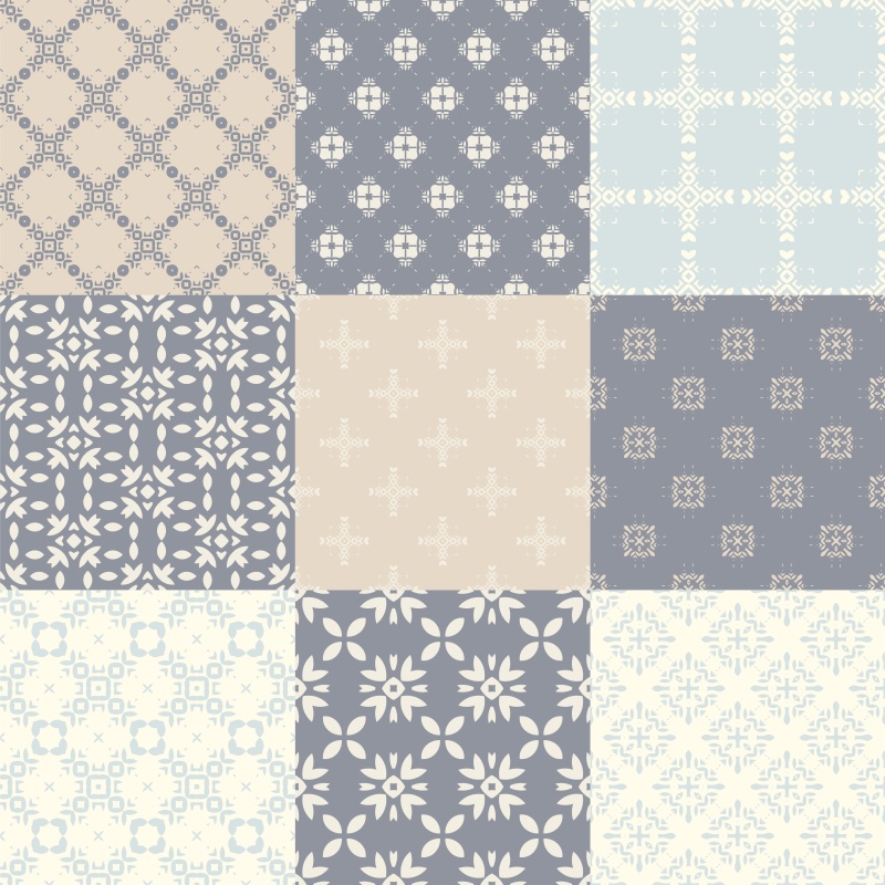 优雅的几何无缝图案集合06