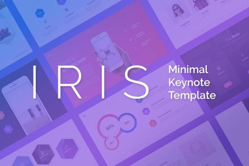 Keynote和ppt模板IRIS Free Keynote & PowerPoint Template