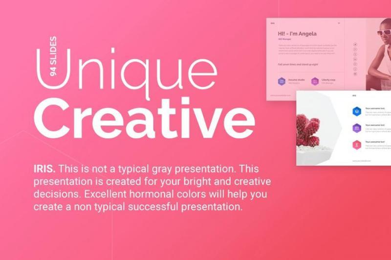 Keynote和ppt模板IRIS Free Keynote & PowerPoint Template