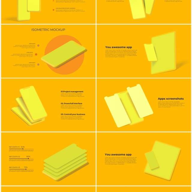 黄色系手机电脑设备实体模型PPT元素素材Devices yellow 黄色系手机电脑设备实体模型PPT元素素材Devices yellow