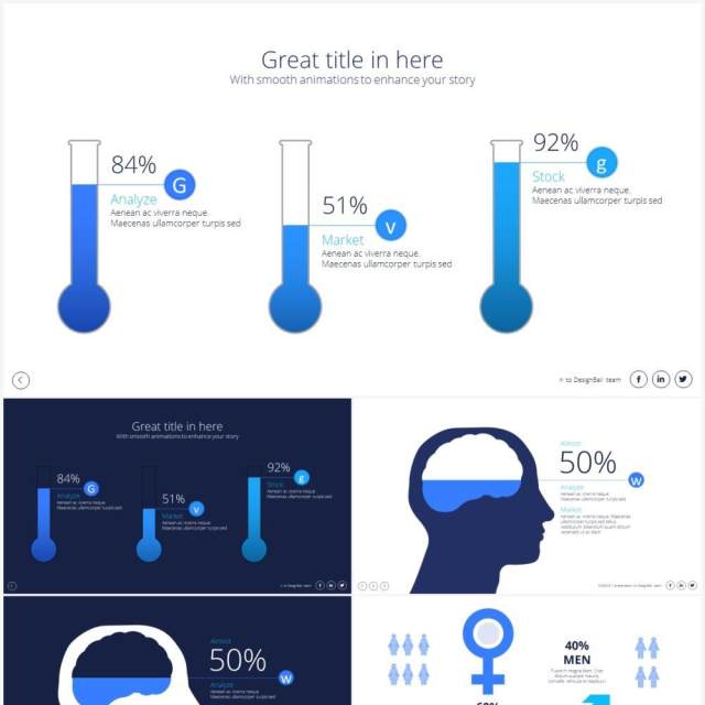 科学实验化学图形PPT素材Science