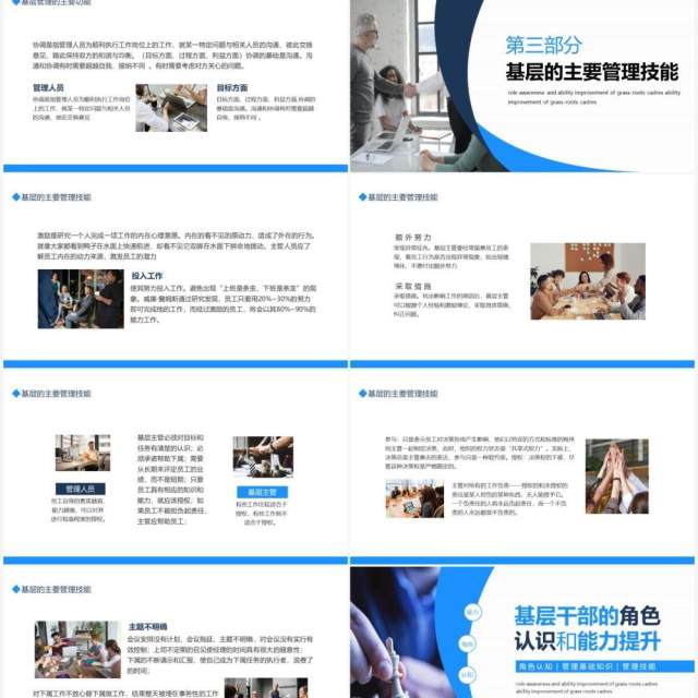 基层干部的角色认识和能力提升角色认知管理基础知识管理技能动态PPT模板 基层干部的角色认识和能力提升角色认知管理基础知识管理技能动态PPT模板