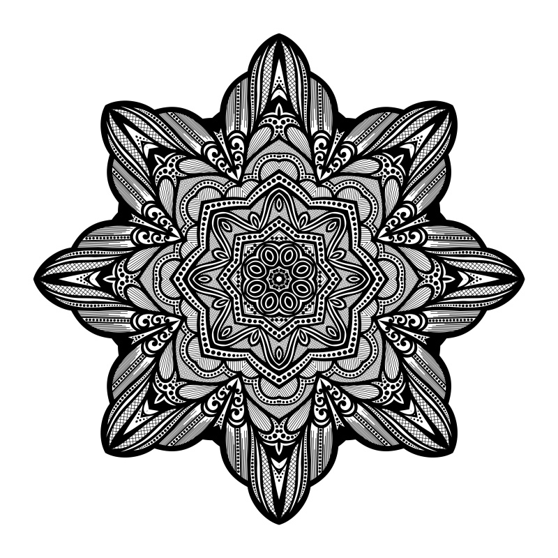 圆形和星形装饰图案11