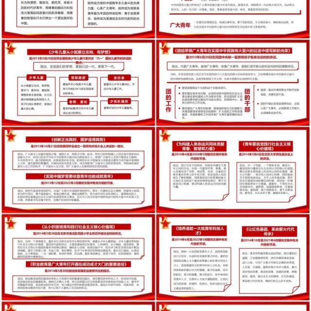 红色简约风论党的青年工作PPT模板 红色简约风论党的青年工作PPT模板