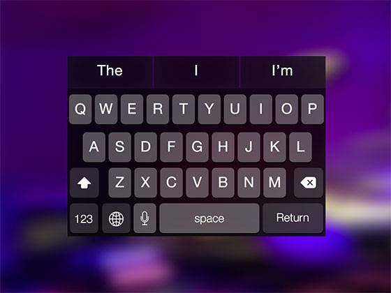 iOS 8 Dark Keyboard