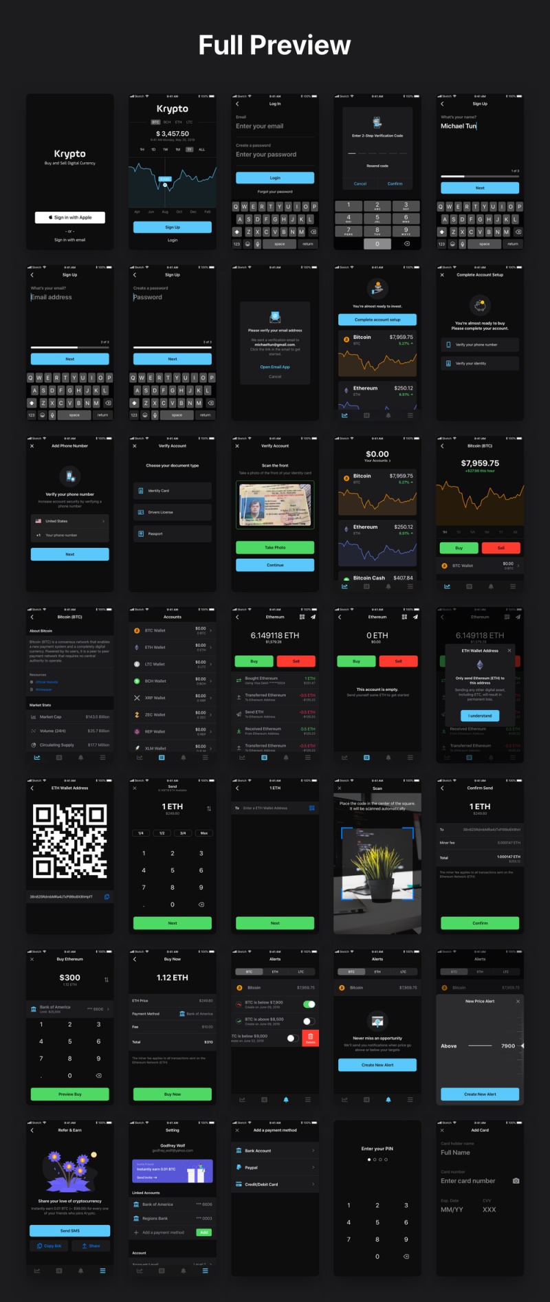 对于您的下一个区块链和加密项目。，Krypto UI Kit