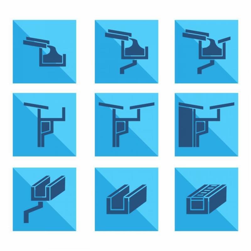 屋顶排水沟图标