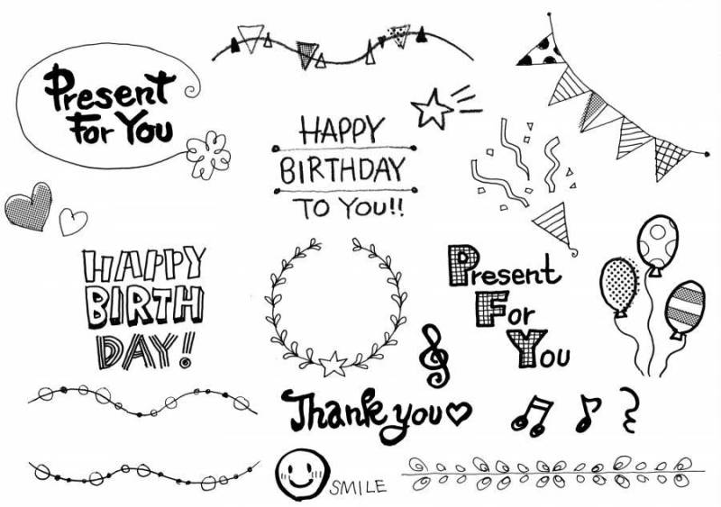 happy birthday 英字