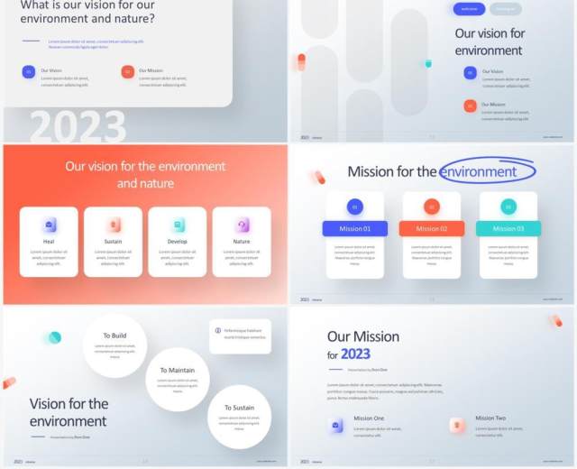 2023企业使命介绍商务素材PPT模板 2023企业使命介绍商务素材PPT模板