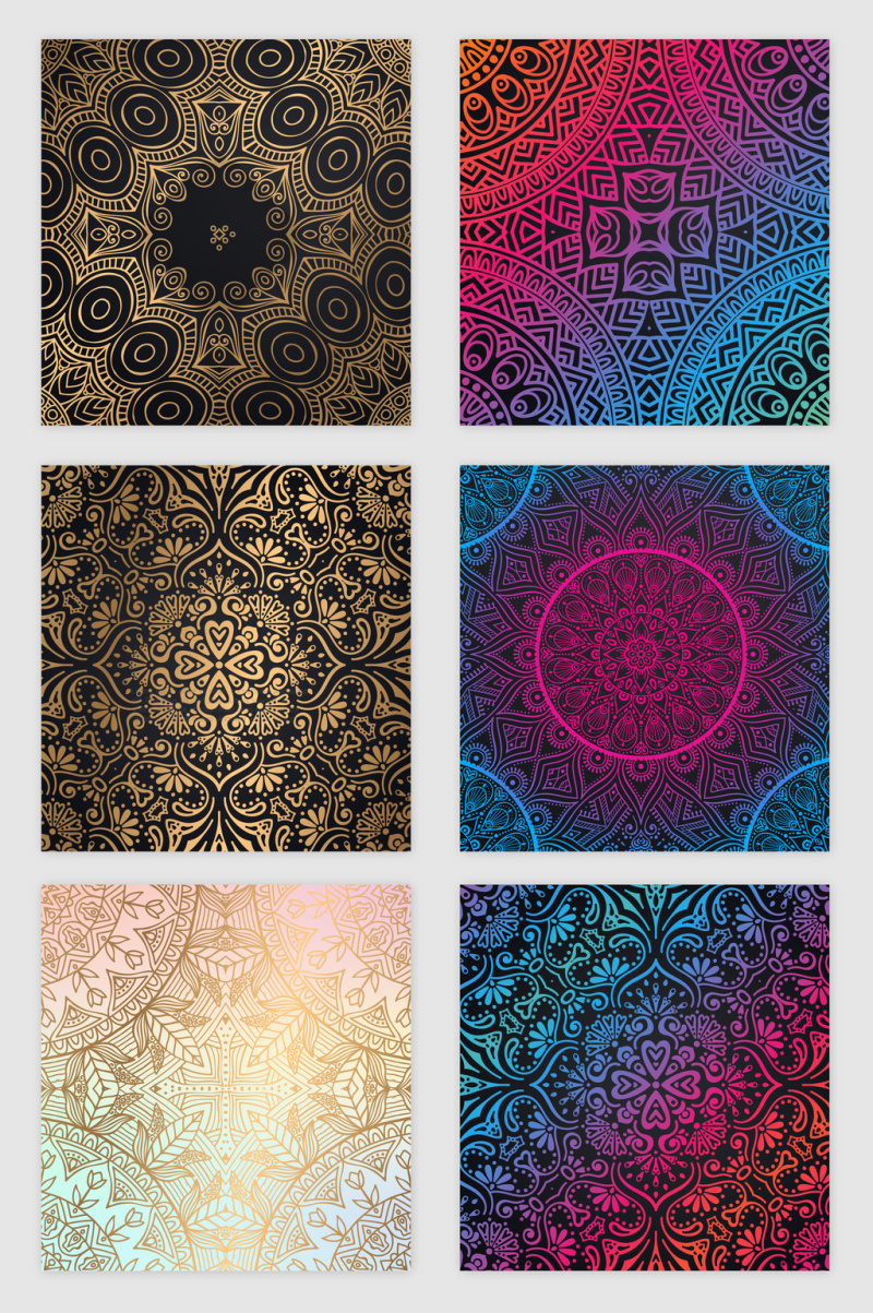 婚礼喜庆的花纹矢量素材