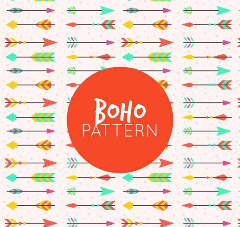 羽毛箭无缝背景