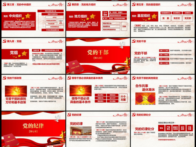 全方位解读学习党的章程十九大新党章PPT
