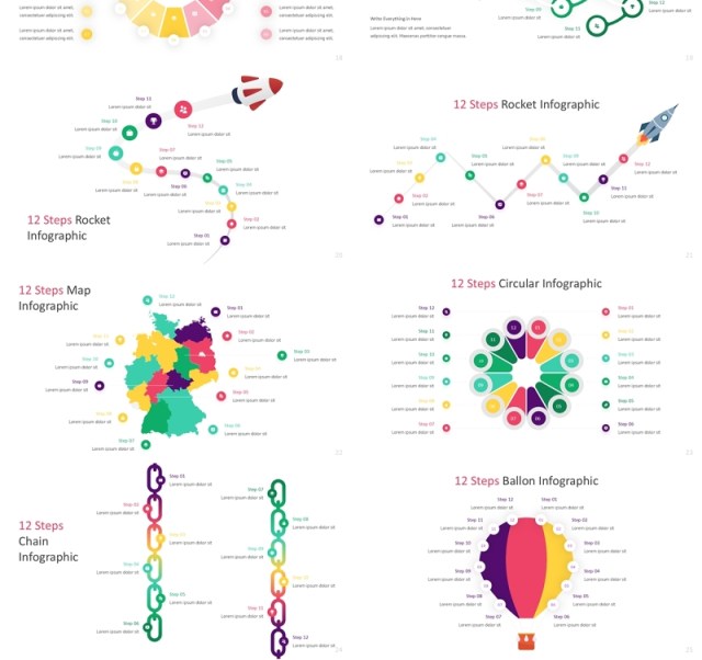 12步骤信息图流程结构图PPT模板素材12 Steps Infographic powerpoint 12步骤信息图流程结构图PPT模板素材12 Steps Infographic powerpoint