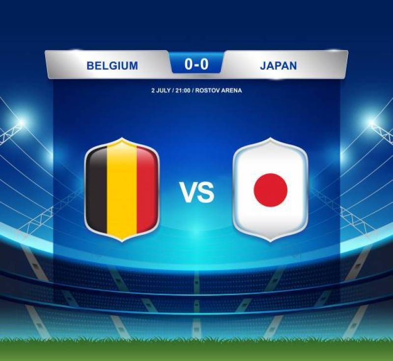 比利时vs日本记分牌广播模板