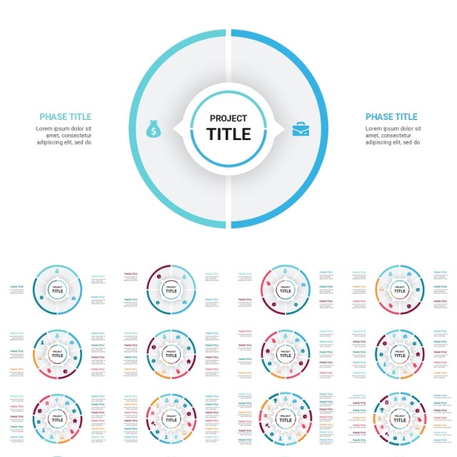 多彩循环图圆形信息图PPT模板素材Cycle Infographics 多彩循环图圆形信息图PPT模板素材Cycle Infographics