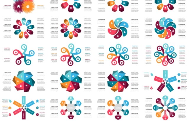 多彩循环图圆形信息图PPT模板素材Cycle Infographics 多彩循环图圆形信息图PPT模板素材Cycle Infographics