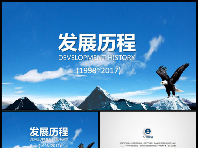 企业发展历程公司大事记PPT模板