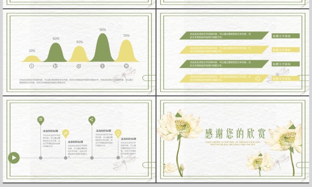 2018年绿色复古风述职报告模板