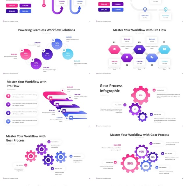 生产流程图信息图表PPT模板Process Flow Infographic ppt 生产流程图信息图表PPT模板Process Flow Infographic ppt