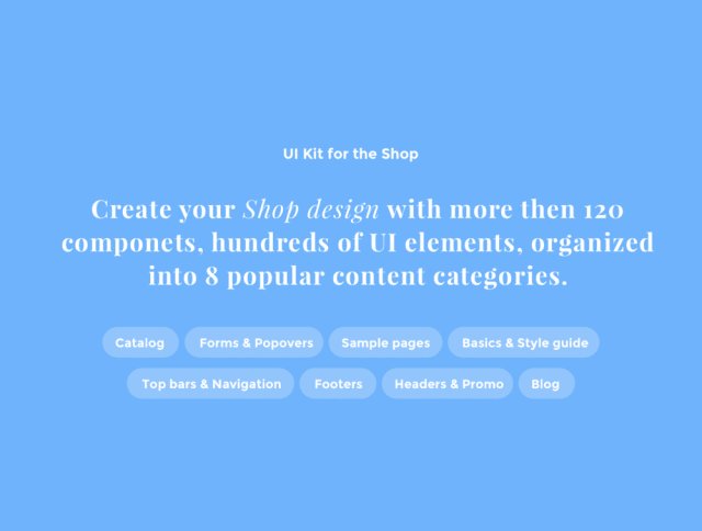 为商店精心打造的UI套件，SHOPMATE
