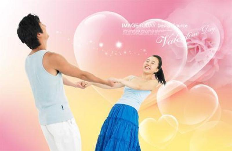 情人节主题PSD分层素材