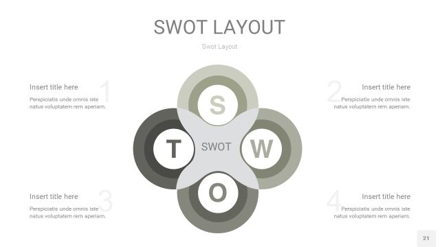 灰色SWOT图表PPT21 灰色SWOT图表PPT21