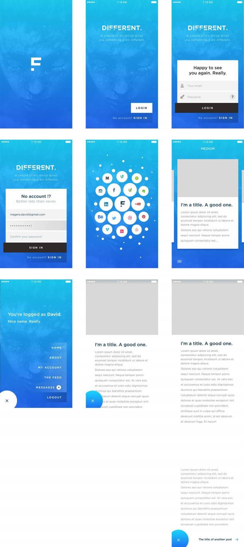 Different UI Kit