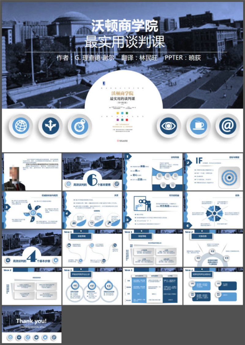 沃顿商学院最实用谈判课ppt模板