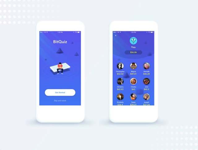 在Sketch中设计的iOS Quiz应用程序UI工具包，BitQuiz App UI工具包