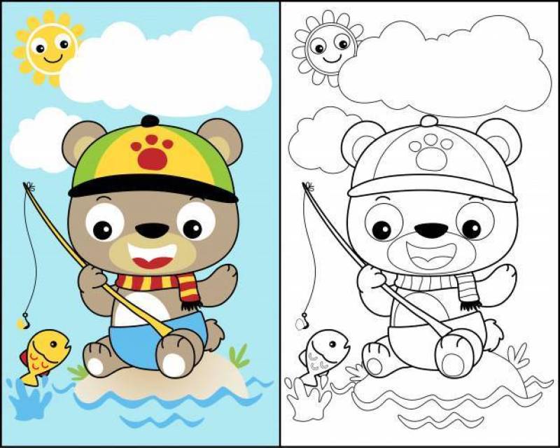 与小熊的彩图传染媒介