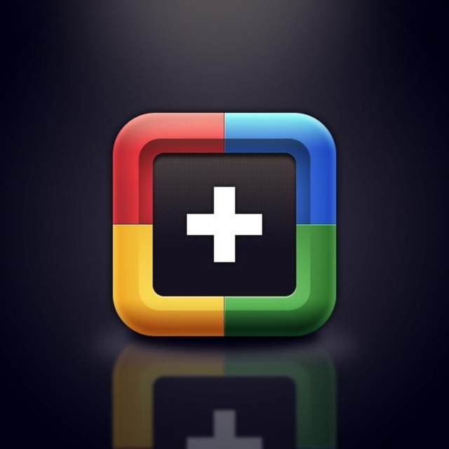 临摹谷歌加 Google+ 图标 icon 临摹谷歌加 Google+ 图标 icon
