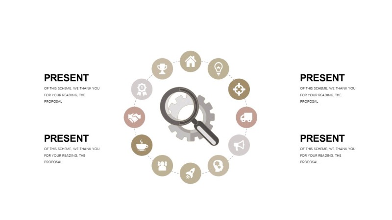 浅卡其色商务PPT图表-25