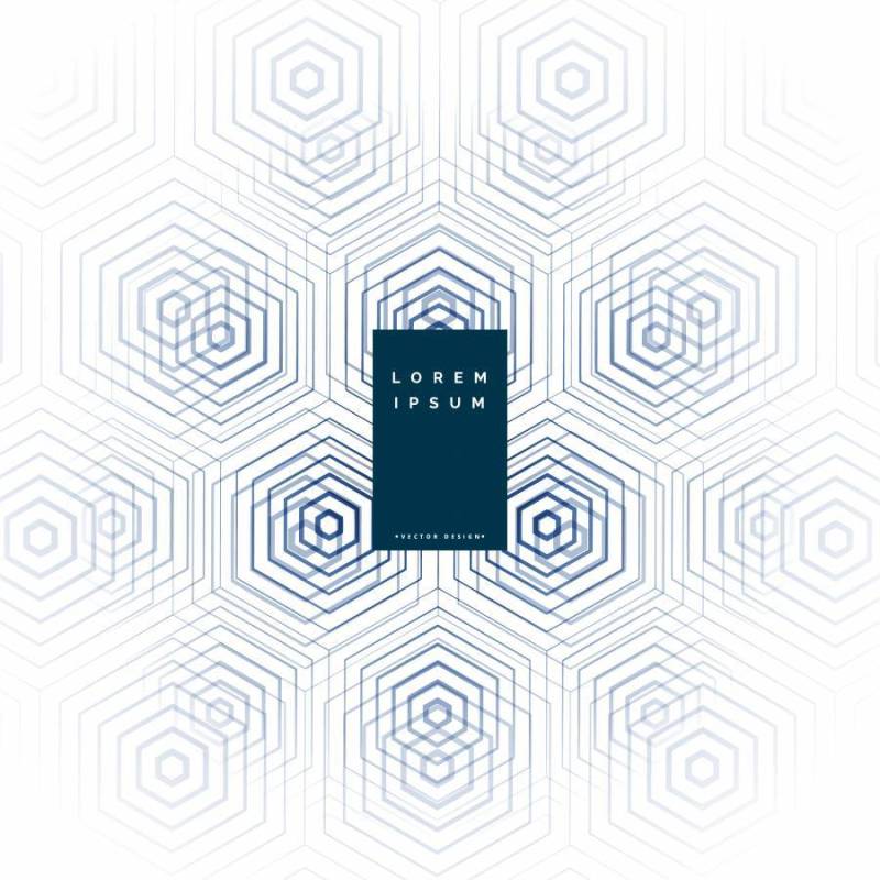 六角形状抽象背景设计