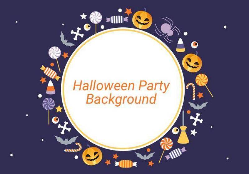  平面设计矢量万圣节背景