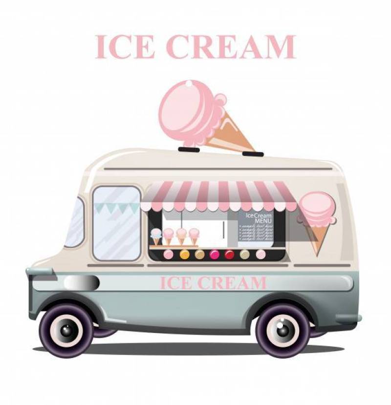 冰淇淋架卡车
